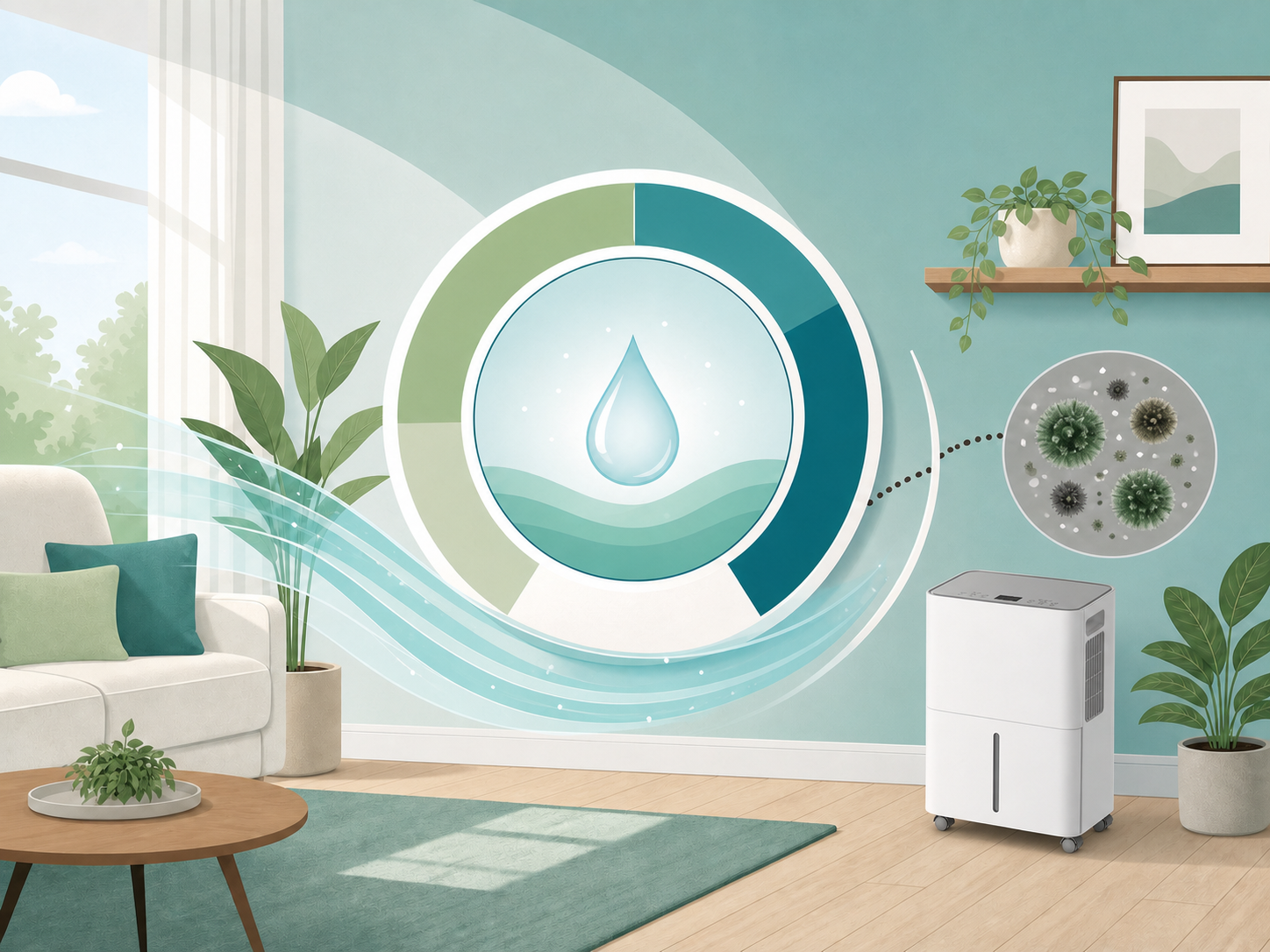 Indoor humidity control and mold prevention