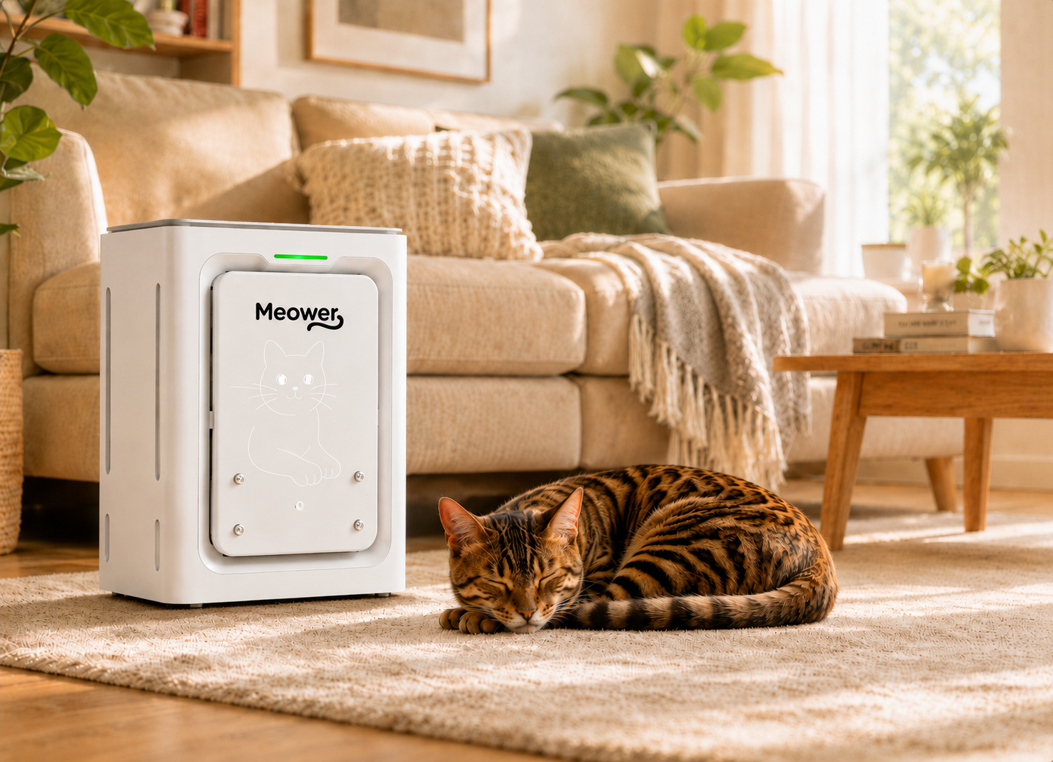 Meower 100 in a living room